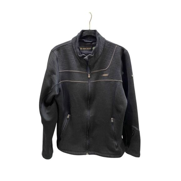 Under Armour, women’s fleece lined, zip up jacket, size large - Picture 2 of 5